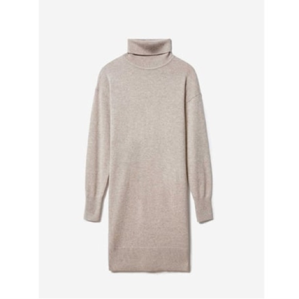 Everlane Women's Tan Turtleneck Dress